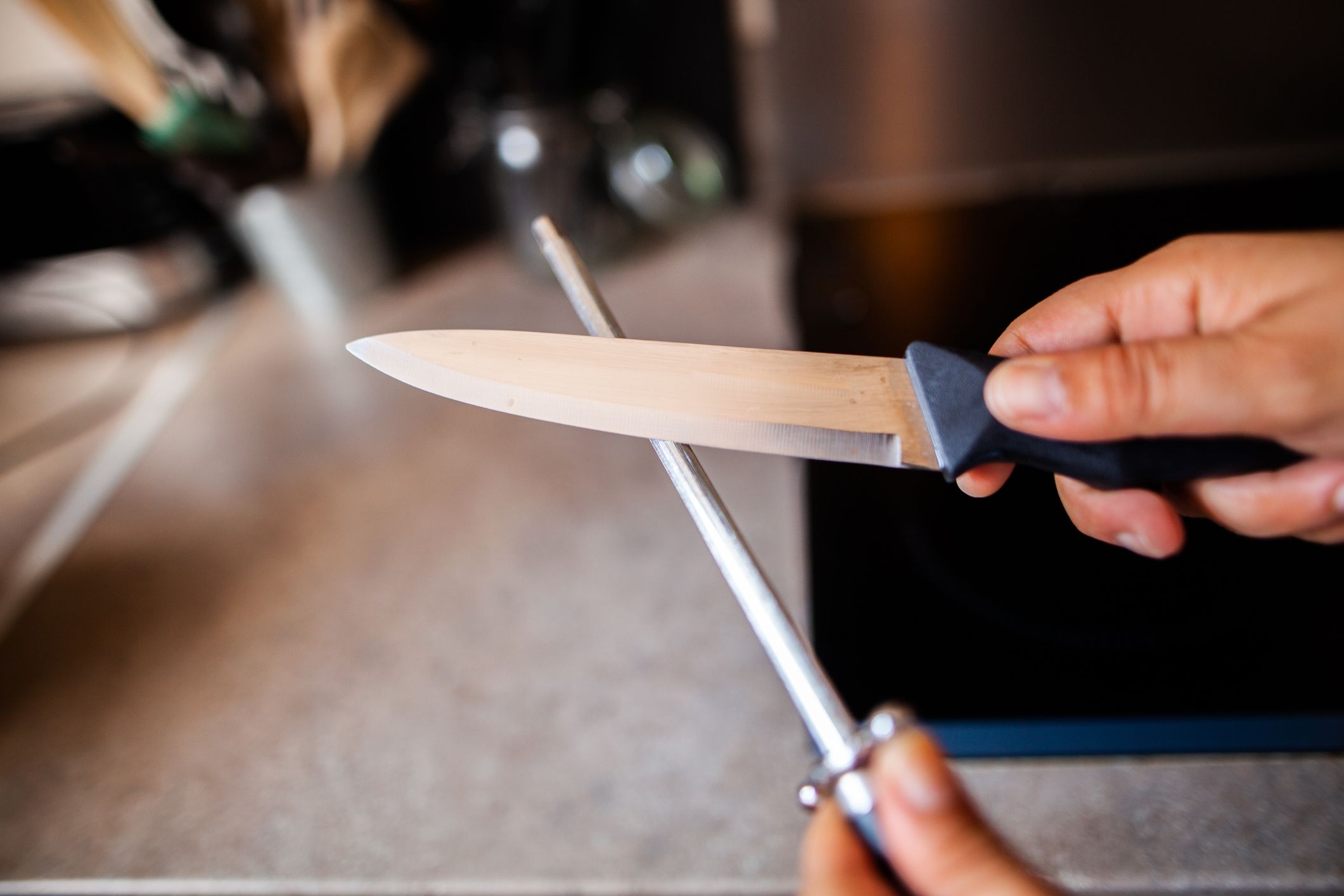 sharpening chef knife