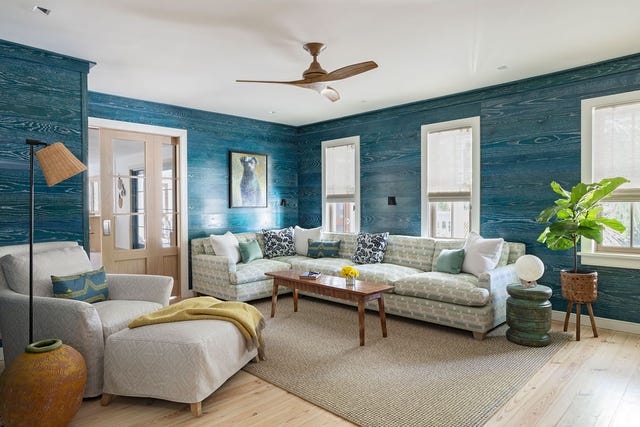 This South Ina Vacation Home Blends A Beachy And Modern Look This South Ina Vacation Home, Beachy Looking Ceiling Fans