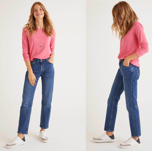 How To Wear Straight Leg Jeans In Four Different Ways