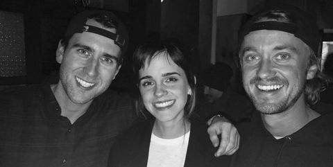 Emma Watson, Matthew Lewis and Tom Felton Harry Potter reunion