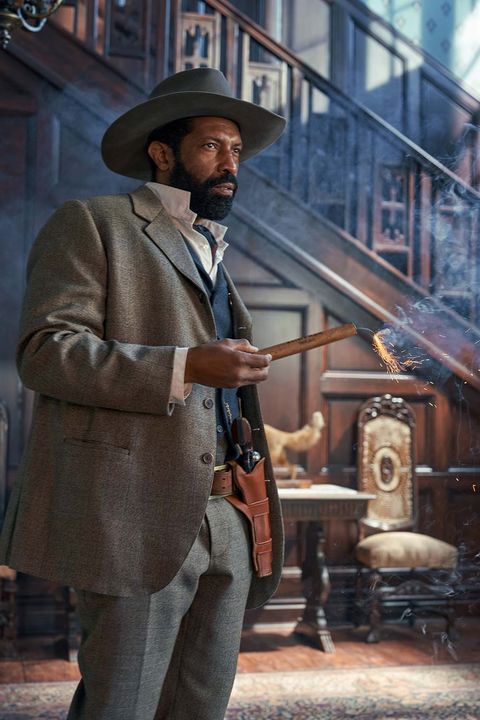 the harder they fall deon cole as wiley escoe in the harder they fall cr david leenetflix © 2021