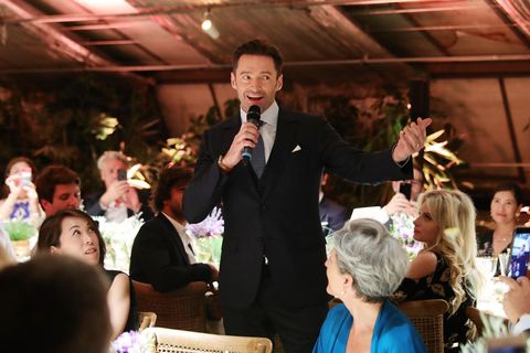 Hugh Jackman en una boda