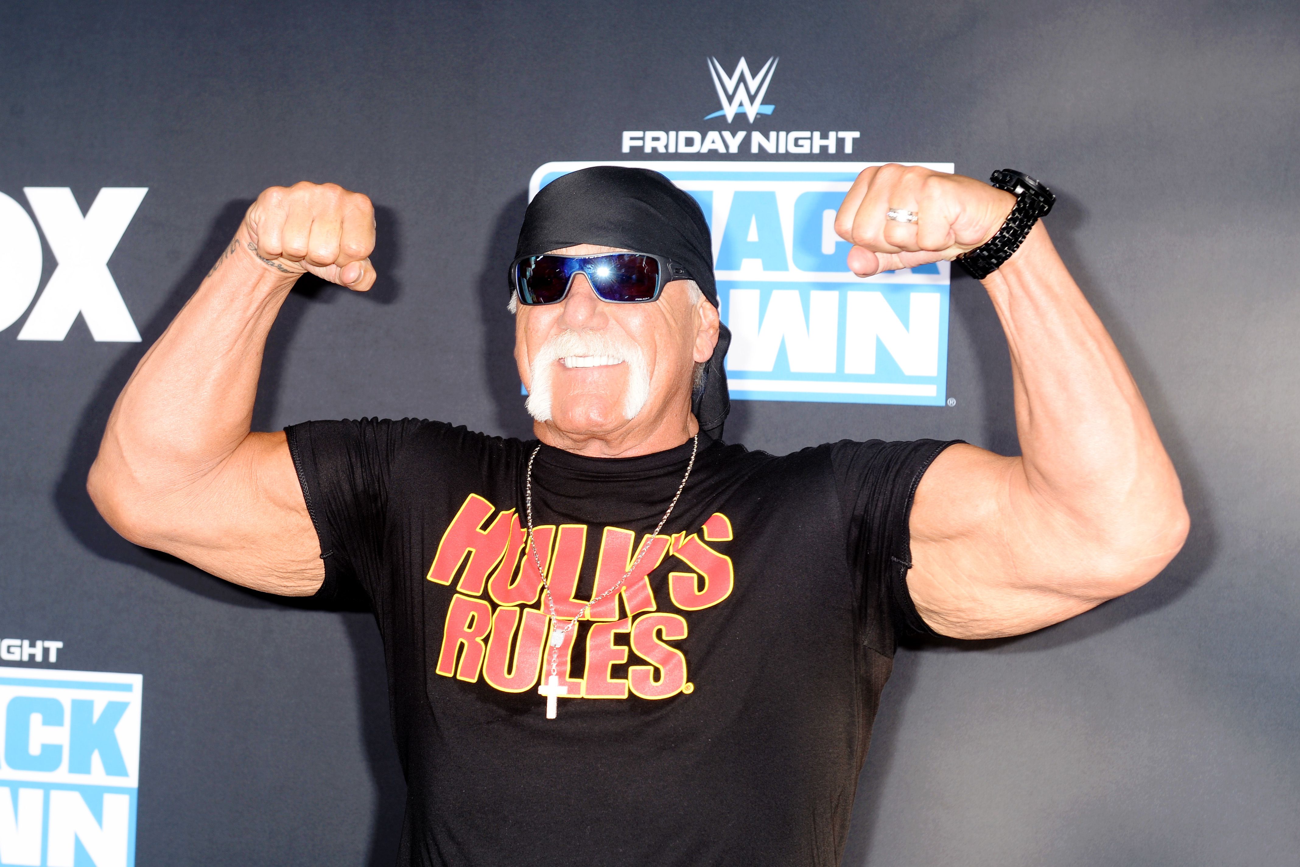 Hulk Hogan Flexed His Jacked Biceps at in a New Photo