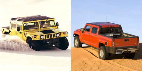 hummer h1 and h3