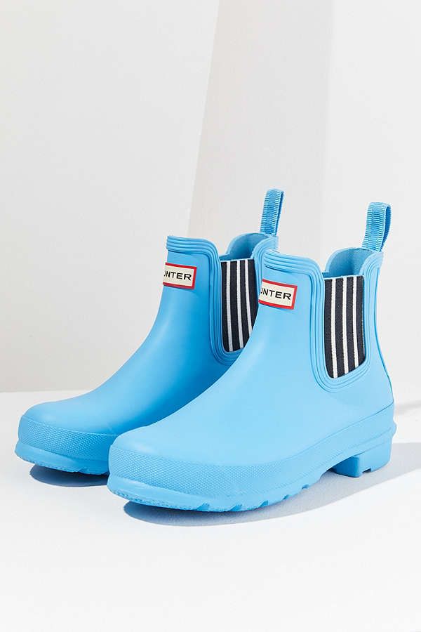hunter garden stripe chelsea boots