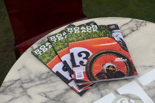 road and track magazine at the quail a motorsports gathering