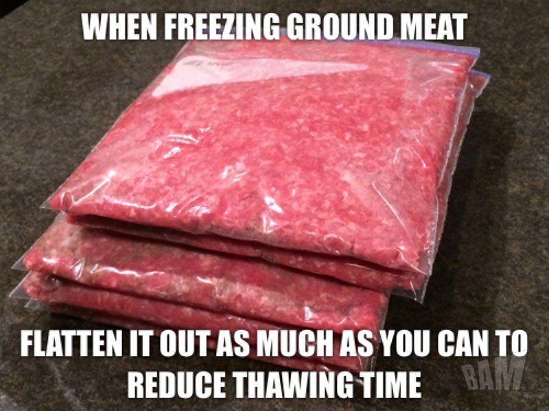 fastest way to unthaw ground beef