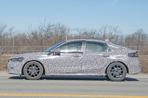 2022 Honda Civic Hatchback Spied Looking Sleek