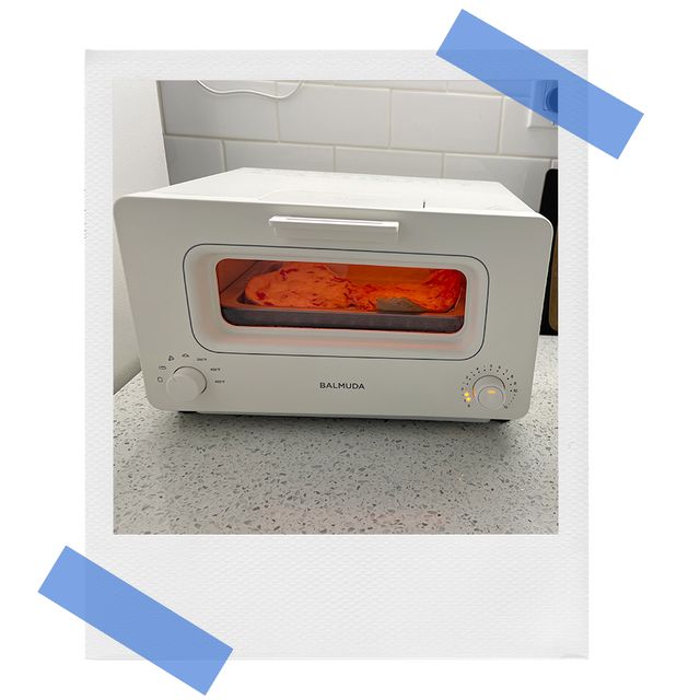 balmuda toaster oven in use