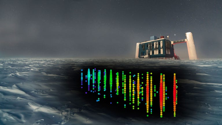 The IceCube Neutrino Observatory is buried at depths between 1.5 and 2.5 kilometers below theSouth Pole.