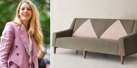 ブレイク ライブリーのお気に入りソファはどこのブランドのもの elle