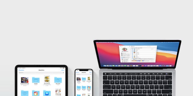 icloud on ipad, iphone, and macbook