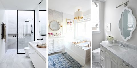 Ideas de decoración para un baño blanco vistas en Pinterest