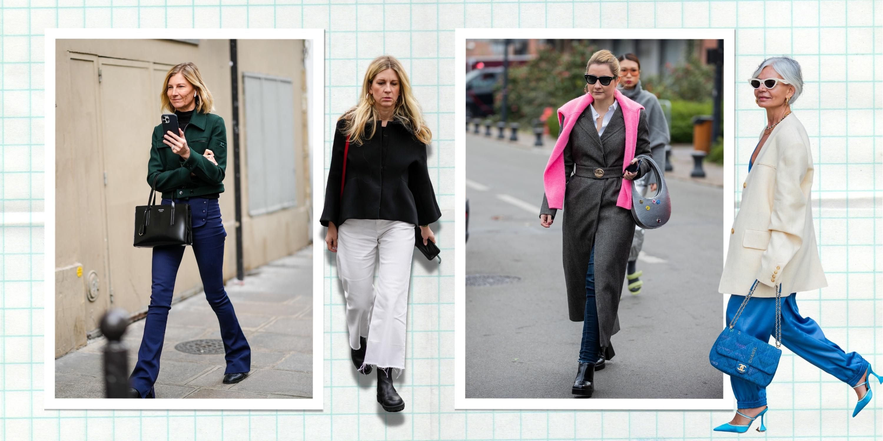 Looks para mayores 50 años vistos en el 'street style'