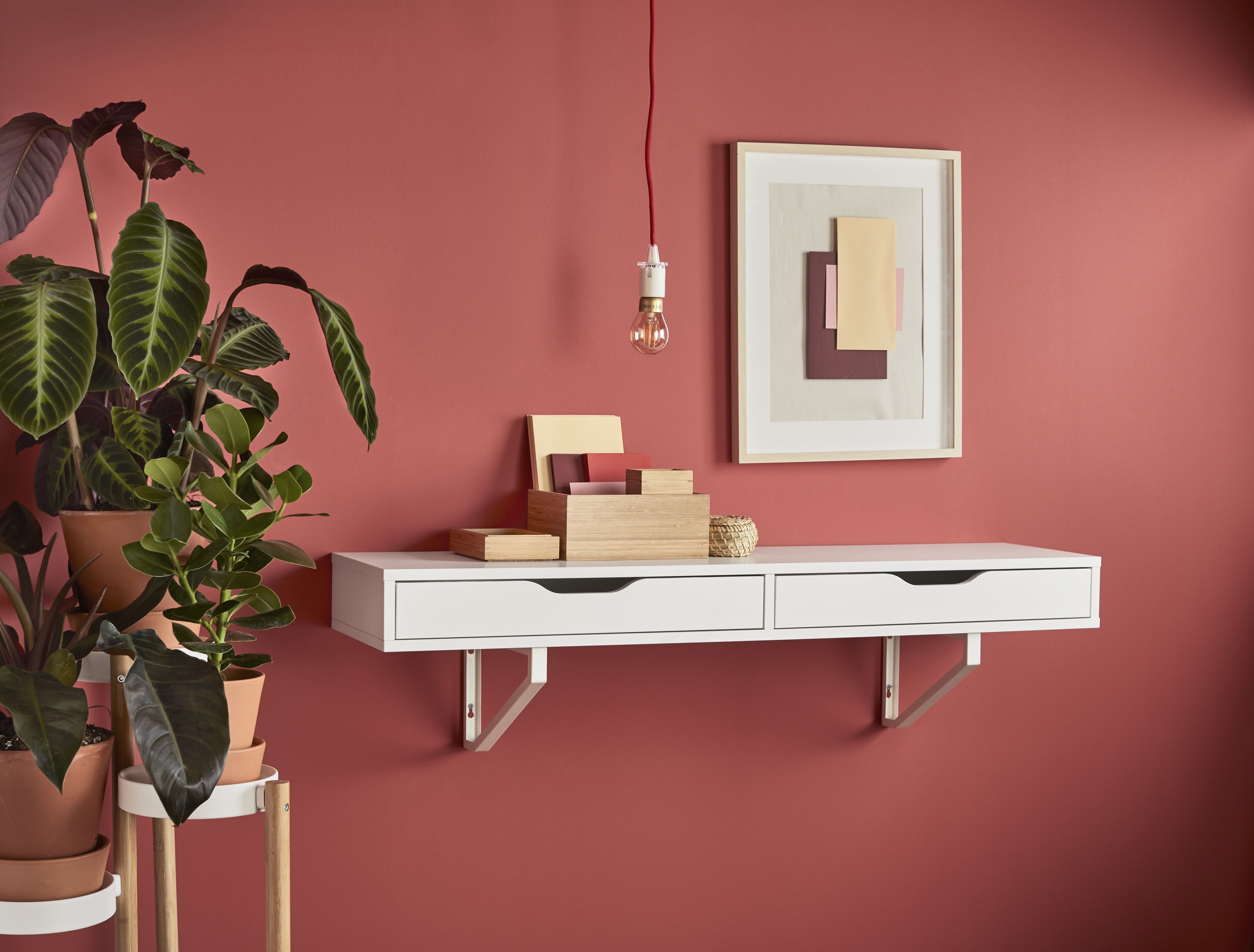 Dressing room table with drawers