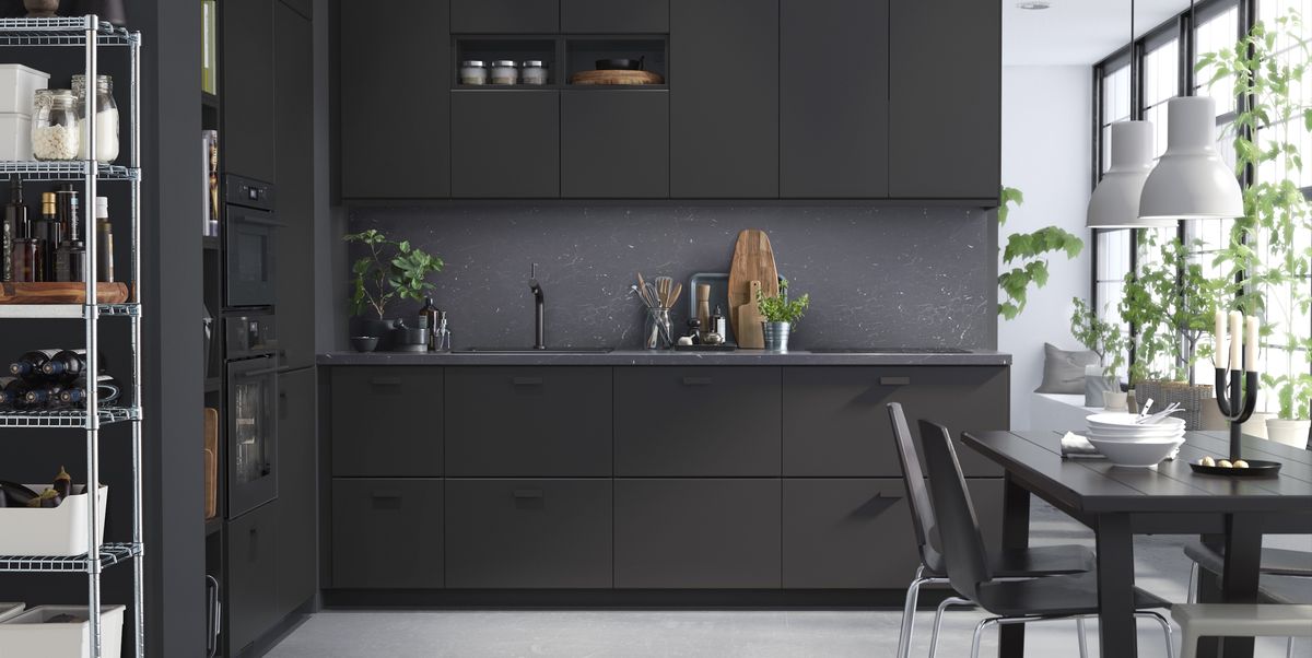IKEA Kitchen Made From Recycled Materials Black