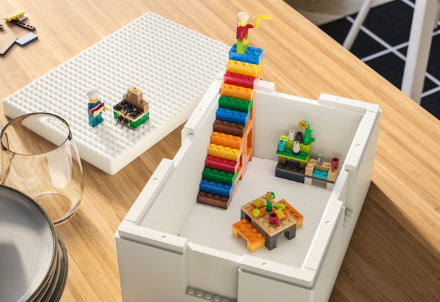open lego box with set