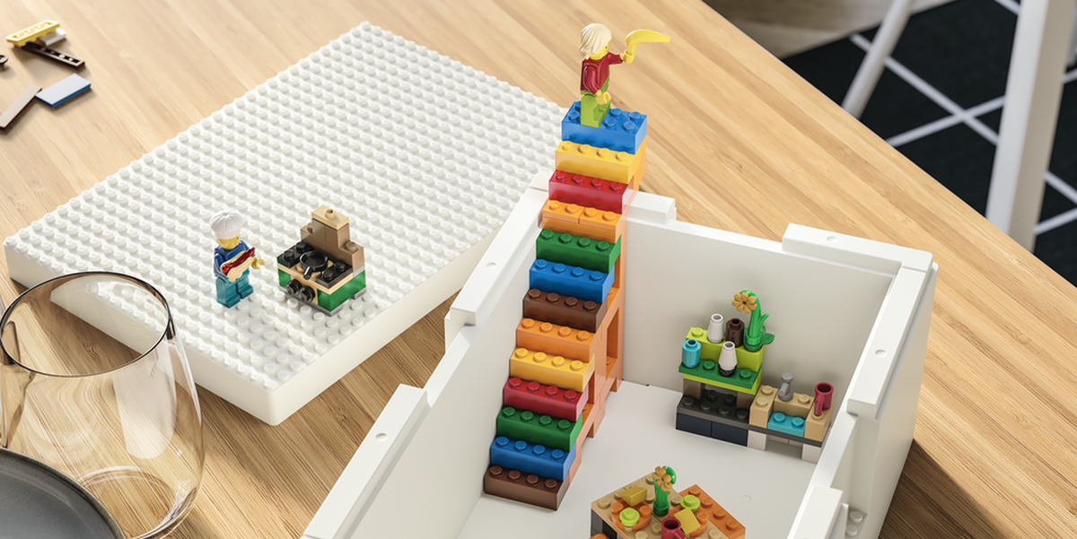 イケアとレゴがコラボレーション 遊び心ある収納ボックスが完成 Elle Decor エル デコ