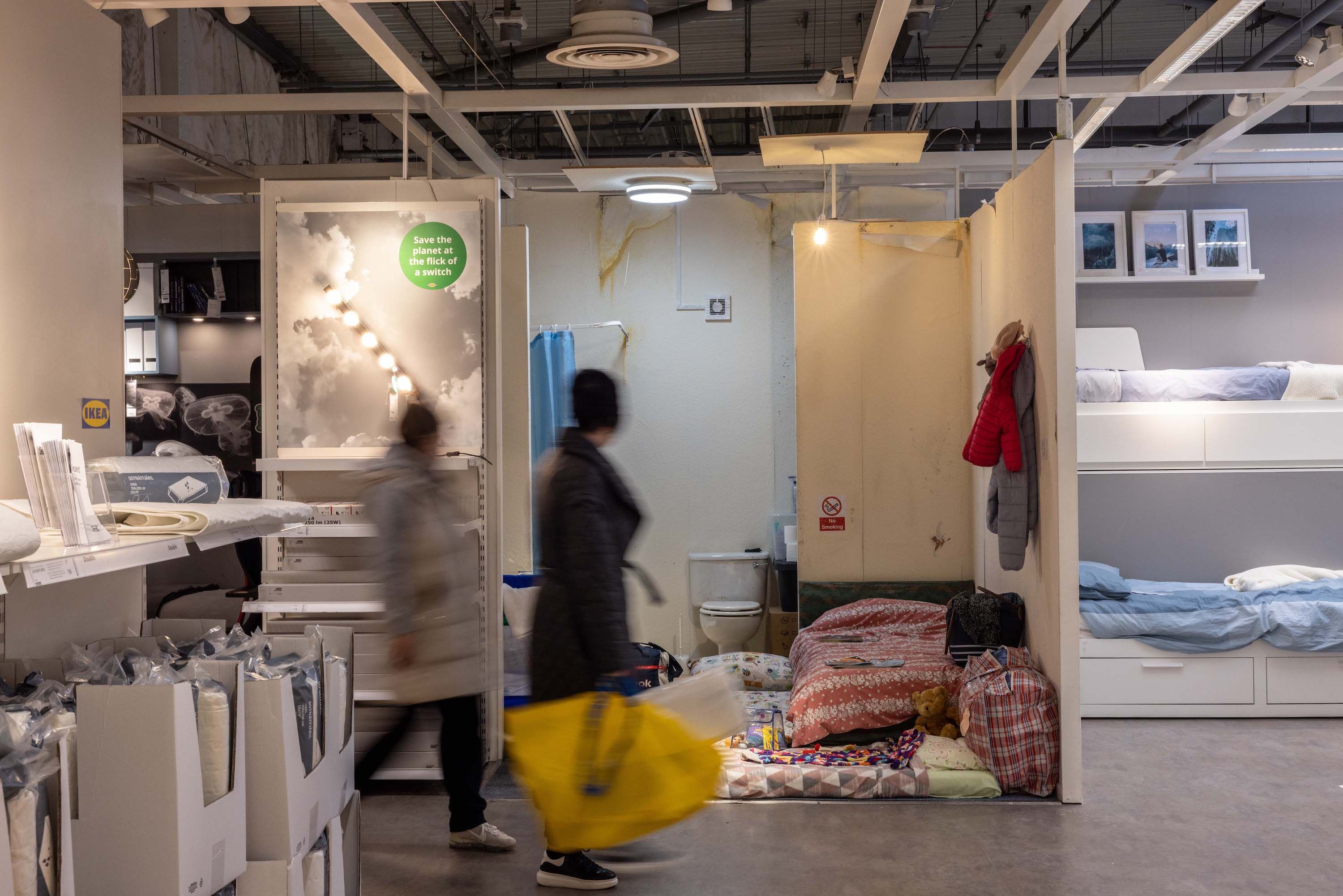 IKEA launches 'Real Life Roomsets' in four UK stores revealing the reality of temporary accommodation