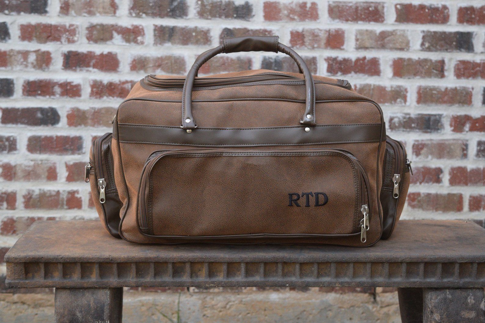 engraved leather briefcase