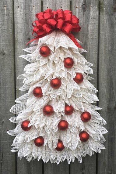 Christmas Door Decorations Christmas Tree Wreath