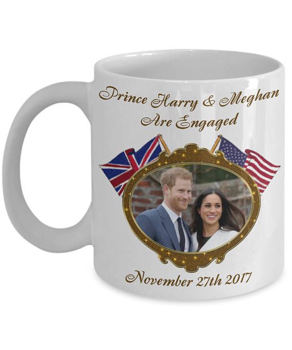 Ceramic  Fridge Magnet HRH Prince Harry & Ms Meghan Markle 