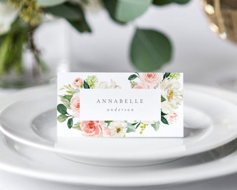 etsy floral place cards