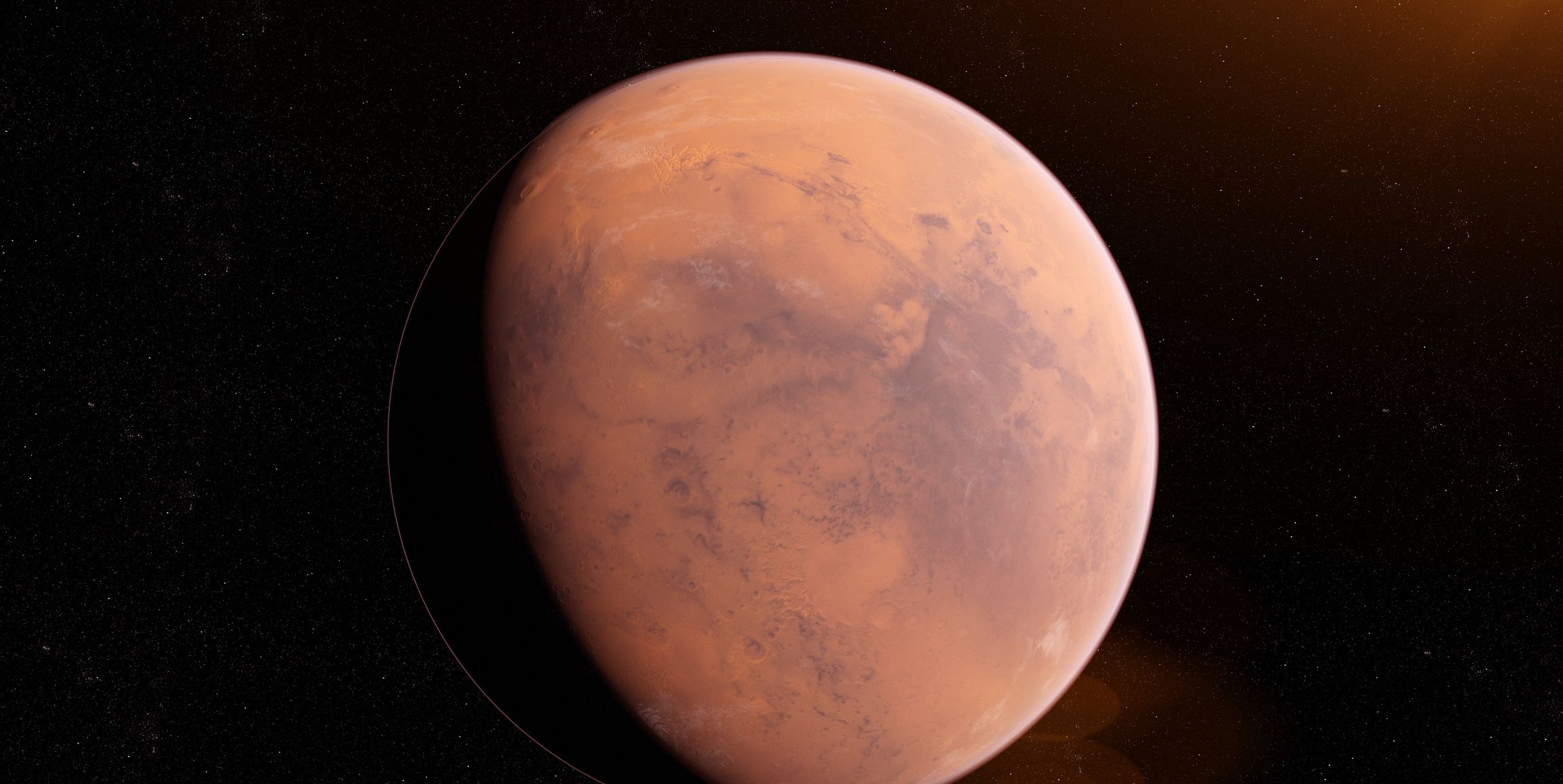 3d styrofoam planet of mars