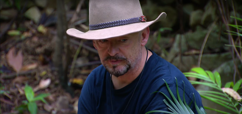 boy george i'm a celebrity i look a little angry under my hat