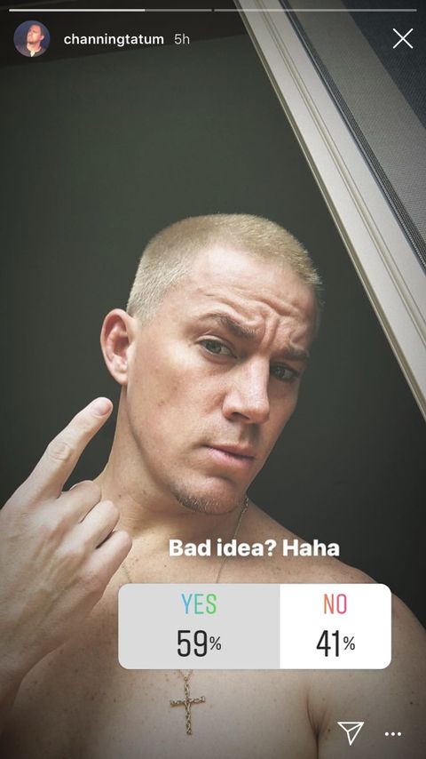 Channing Tatum Dyed His Hair Platinum Blonde And Honestly When