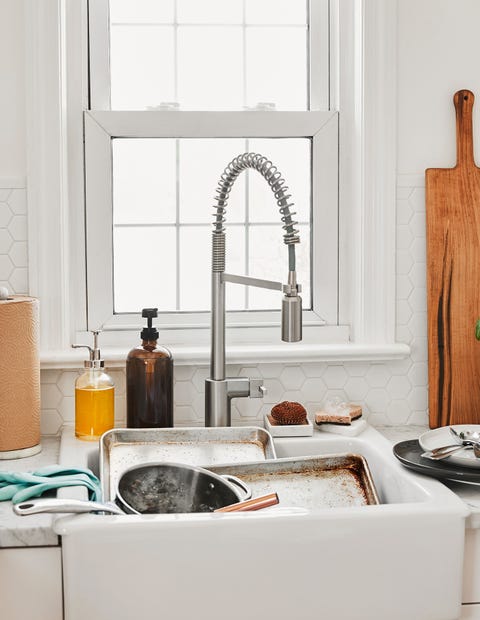 an overflowing sink