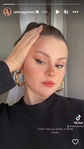 Selena Gomez muestra el 'fail' con sus cejas en TikTok