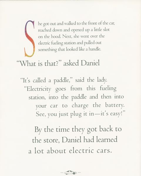 gm ev1 livre pour enfants daniel et sa voiture électrique