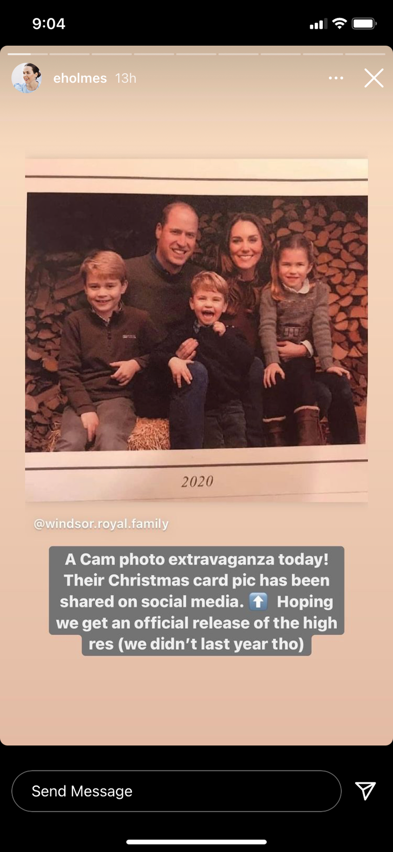 Prince William, Kate Middleton Share New Family Photo for Christmas Card