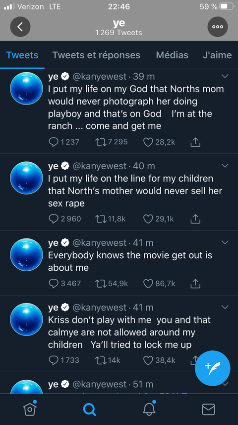 kanye west's tweets before they were deleted