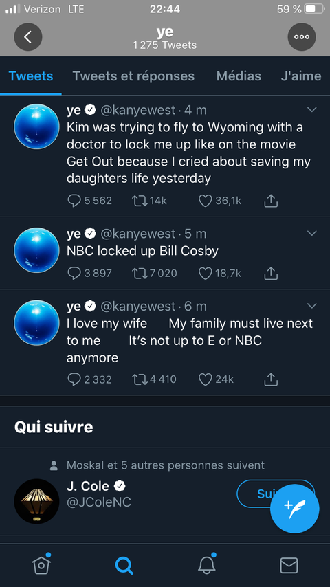 kanye west's tweets before they were deleted