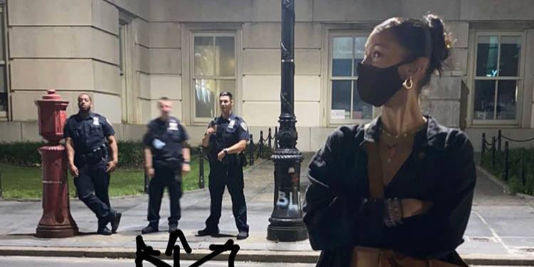 Bella Hadid Has Had It With NYPD Officers Not Wearing Masks Bella Hadid Has Had It With NYPD Officers Not Wearing Masks