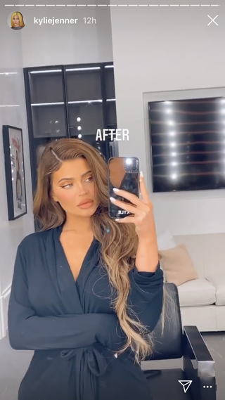 kylie jenner with makeup on