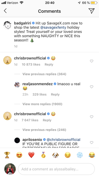 Chris Brown Left 3 Thirsty Comments on Rihanna's Instagrams - Rihanna's ...