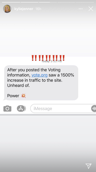 kylie's voteorg stats text