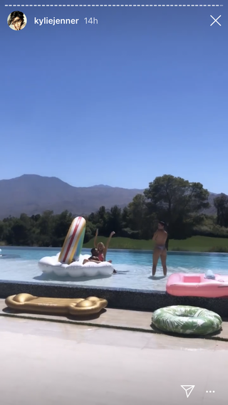 Kylie Jenner Threw Friend Anastasia Karanikolaou A Pink Bikini Pool