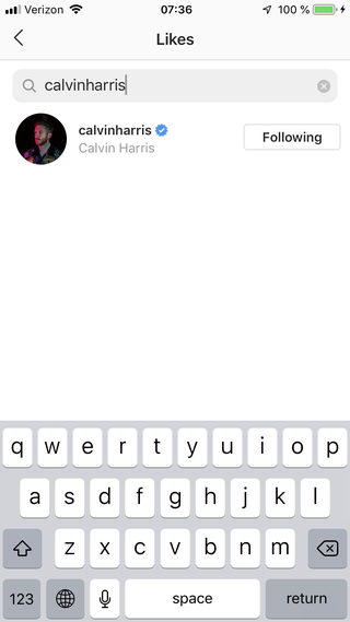 Harris' like on Perry's Instagram of her and Taylor Swift.