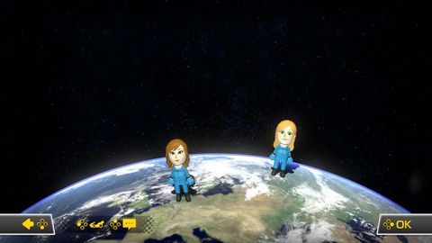 brie larson's mii alongside mine when first selecting our race course in mario kart