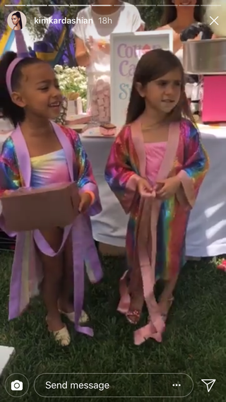 North West and Penelope Disick Have Unicorn-Themed Joint Birthday Party ...