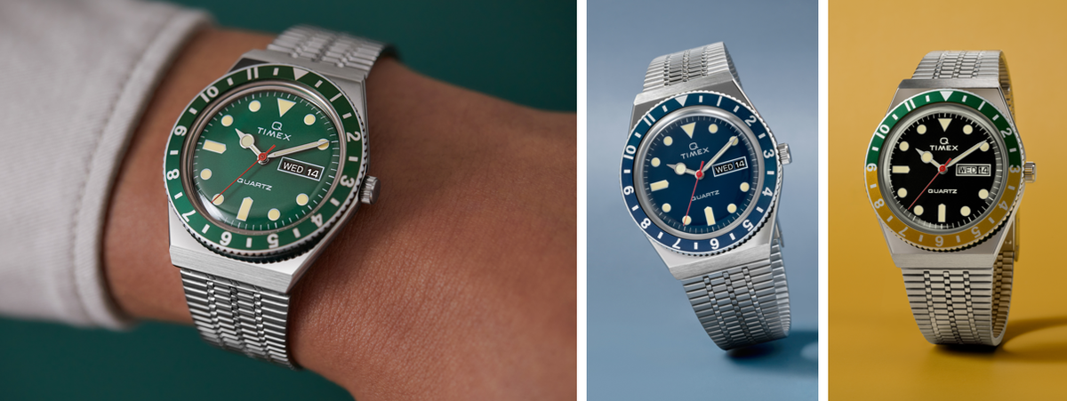 The Timex Q Now Comes in Green and Blue