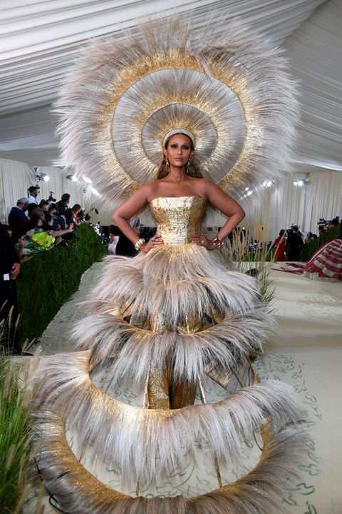 the 2021 met gala celebrating in america a lexicon of fashion t iman in harris reed