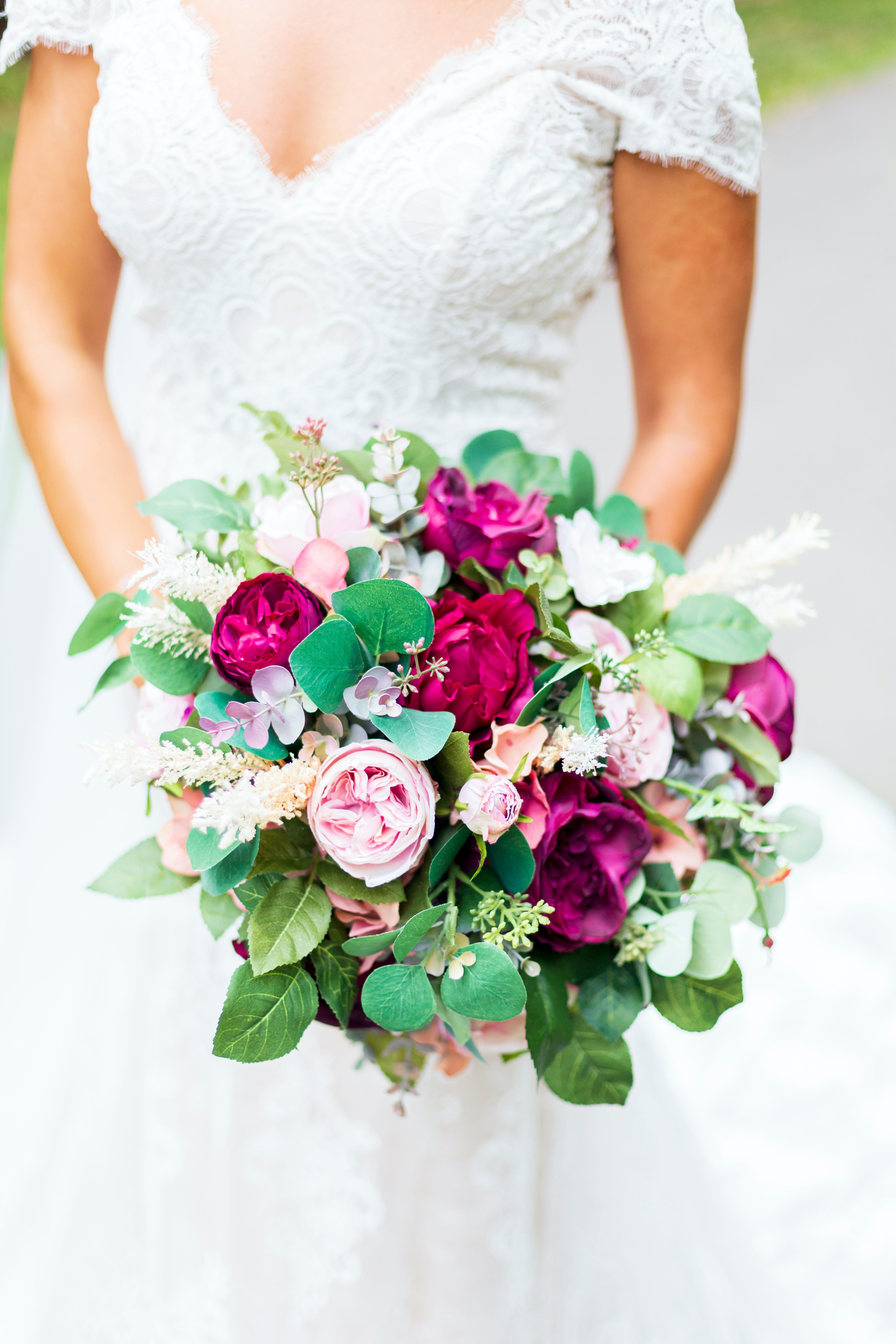 types of purple wedding flowers