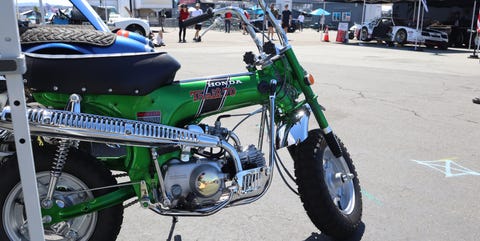 honda trail 70 pit bike at laguna seca