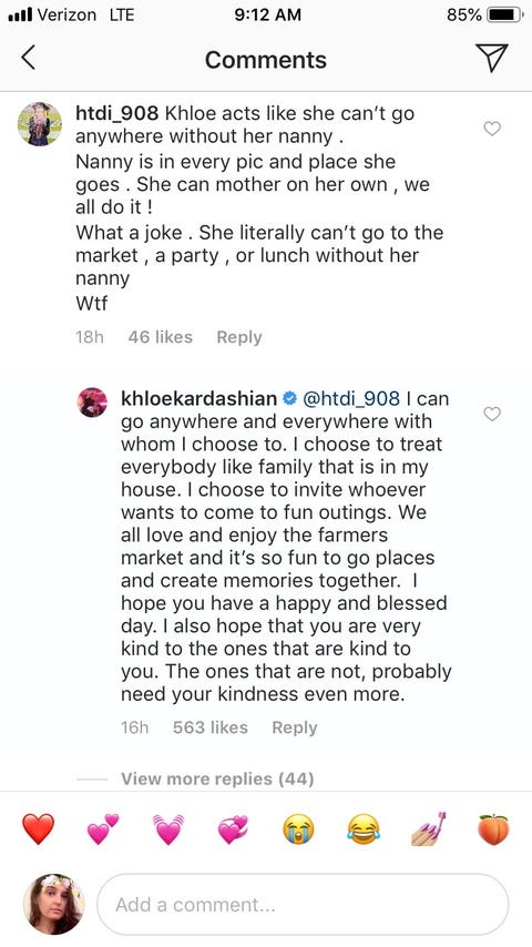 Khloe Kardashian Responds to Mommy Shamers Over Using a Nanny