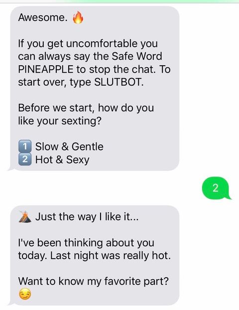 Conversation sexting starting a 100+ Text